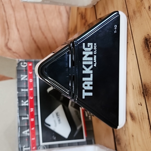 Vintage Tel-Time T-10 Talking Alarm Clock Triangle Pyramid - Picture 3 of 6